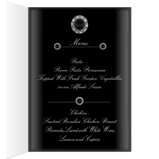 Menu voor Annie Kaart (Binnen (Rechts))