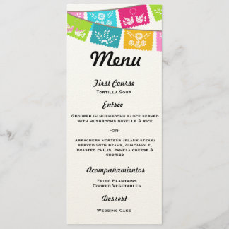 Menu voor bruiloft of feest