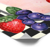 menu voor droggefundraiserdiner Flyer-poster Poster (Hoek)