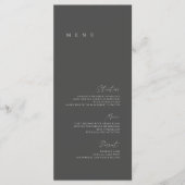 Menu voor een zwarte en witte moderne, minimale br (Voorkant)