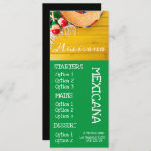 Menu voor Mexicaans restaurantbar eten diner (Voorkant / Achterkant)