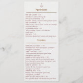  menu voor restaurant voor zeevruchten (Voorkant)