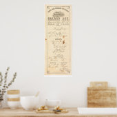 Menu voor Stoomschip "Golden Age" (1276A) Poster (Keuken)