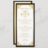 Menu Vrienden, menu vergadering, grote Gatsby, wit (Voorkant / Achterkant)