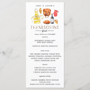 Menu 'Vriendgevende Thanksgiving'-feesten