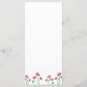 menu waterverf elegant floral minimalist (Achterkant)