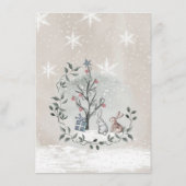 Menu waterverf evergreen baby shower (Achterkant)