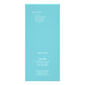 Menu waterverf Floral Beauty Price List Service (Achterkant)