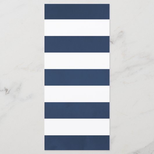 Menu waterverf Floral Nautical Wedding (Achterkant)