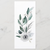 Menu waterverf Floral Weddenschap (Achterkant)