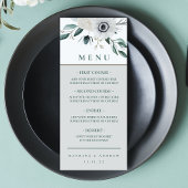Menu waterverf Floral Weddenschap
