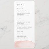 menu waterverf gemengde bruiloft (Voorkant)