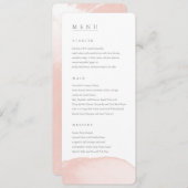 menu waterverf gemengde bruiloft (Voorkant / Achterkant)