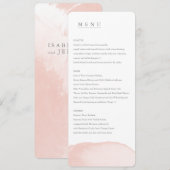 menu waterverf gemengde bruiloft (EENVOUDIGE INDEL (Voorkant / Achterkant)