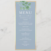 Menu waterverf Greenery Wedding (Voorkant)