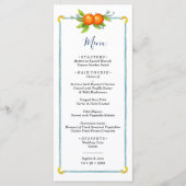 Menu waterverf oranje illustratie (Voorkant)