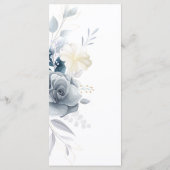 Menu waterverf Rozen bruiloft (Achterkant)