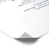 Menu waterverf Seaweed Beach Wedding Poster (Hoek)