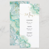 Menu waterverf-welkomstmenu (Voorkant / Achterkant)