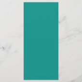 Menu waterverf Zee Blue Floral Wedding (Achterkant)