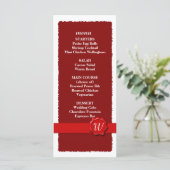 Menu Wax Seal Wedding/Program (Staand voorkant)