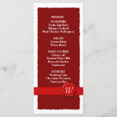 Menu Wax Seal Wedding/Program (Voorkant)