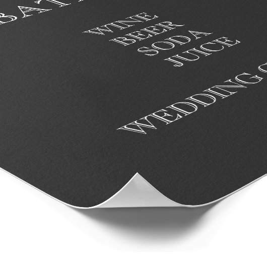 Menu Weddenbalk Poster (Hoek)