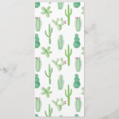 Menu Weddenschappen Cactus Reception Food Cacti (Achterkant)