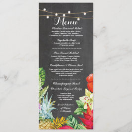 Menu Weddenschappen Receptie Rustic Chalk Aloha Ka Kaart