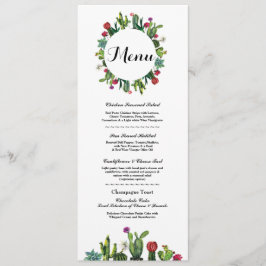 Menu Weddenschappen Reception Cactus Fiesta Mexica Kaart