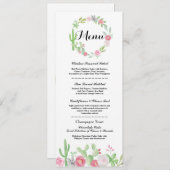 Menu Weddenschappen Reception Cactus Fiesta Mexica Kaart (Voorkant / Achterkant)