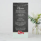 Menu Weddenschappen Reception Crawfish Boil Lobste Kaart (Staand voorkant)