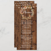 Menu Weddenschappen Reception Rustic Wood Herfst L (Voorkant / Achterkant)