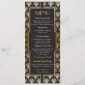 Menu Wedding 1920 Art Deco Reception (Voorkant)