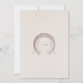 Menu Wedding Vintage Card Kaart (Achterkant)