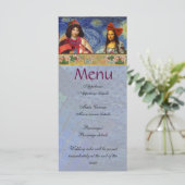 Menu Whimsical Fun Vintage Wedding (Staand voorkant)