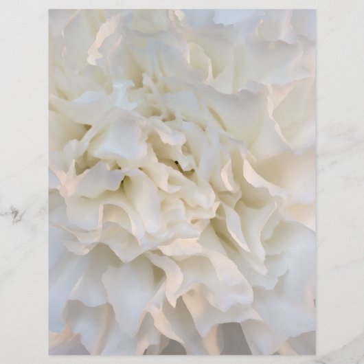 Menu White Floral Quinceañera (Achterkant)