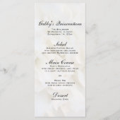 Menu White Floral Quinceañera (Voorkant)