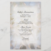 Menu White Floral Quinceañera (Voorkant)