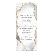 Menu White, Gold & Grey Mist Agate (Voorkant)