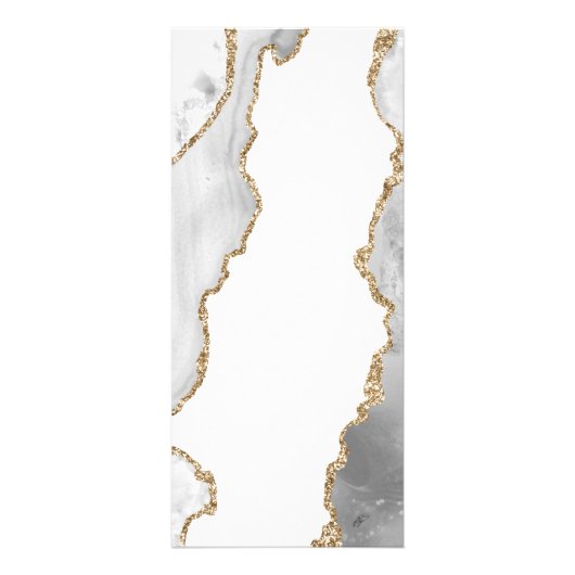 Menu White, Gold & Grey Mist Agate (Achterkant)