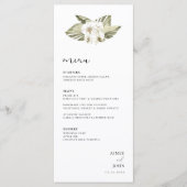 Menu White Orchid Wedding (Voorkant)