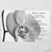 Menu White Orchid Wedding (Voorkant)
