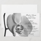 Menu White Orchid Wedding (Voorkant / Achterkant)