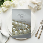Menu White Pearls Wedding