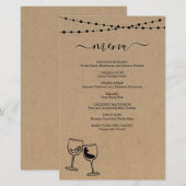 Menu Wijnbewerking (Voorkant / Achterkant)