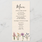  menu Wilde Baby shower (Voorkant)