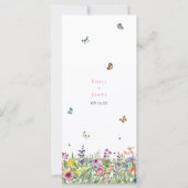 Menu Wildflower Wedding (Achterkant)