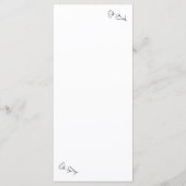 Menu Wildflower Wedding (Achterkant)