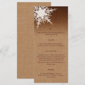 Menu Winter Ombre (Voorkant / Achterkant)